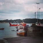 MN Isla Chel&iacute;n fondeada a la gira en bah&iacute;a de Quell&oacute;n