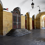 San Sebastian / Donostia. Soportales de la Plaza Constituci&oacute;n.