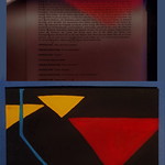 Postcard to Emilio Nanni from the Prompt Box - Light Play that Appears on my Prompter Book "The Physicists Die Physiker" (Friedrich D&uuml;rrenmatt) while waiting that the Curtain Rises. - Postkarte aus dem Souffleurkasten: bevor der Vorhang hochgeht