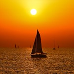 sailing at the golden hour - Tel-Aviv beach - Explored 01/04/15