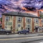 Wyoming New York - Post Office Building - Gaslight Village - Gaslamp Village - Historic Corner