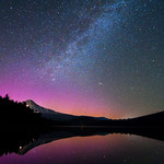Aurora Over Mount Hood