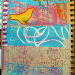 "Soar & Fly" Art Journal Page : Before