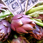 Artichokes at a Fresh Market - Bologna, Italy