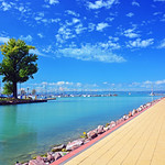 Pier at Siofok, lake Balaton