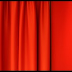 red curtain