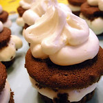 Stuffed Chocolate Sour Cream Cupcakes