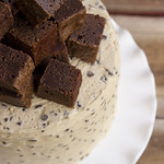 Chocolate cookie dough cake 1