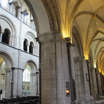 Side aisle and nave, Chichester Cathedral, England