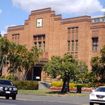 Rockhampton. The red brick Art Deco Civic Centre building from the 1930s.
