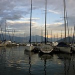 Laveno's harbour in the morning