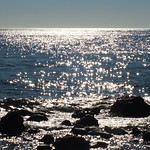 Glittering sea