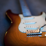 Fender Deluxe Stratocaster. Corona, California. Solid swamp ash body.
