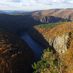 Vltava river from vyhl&iacute;dka M&aacute;j viewpoint