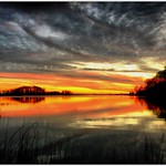 Marshland sunset