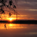 Evening at the lake Kuivasj&auml;rvi