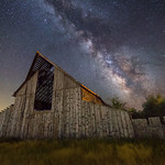Old Barn under Milky Way