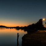 Sunrise at the waterfront