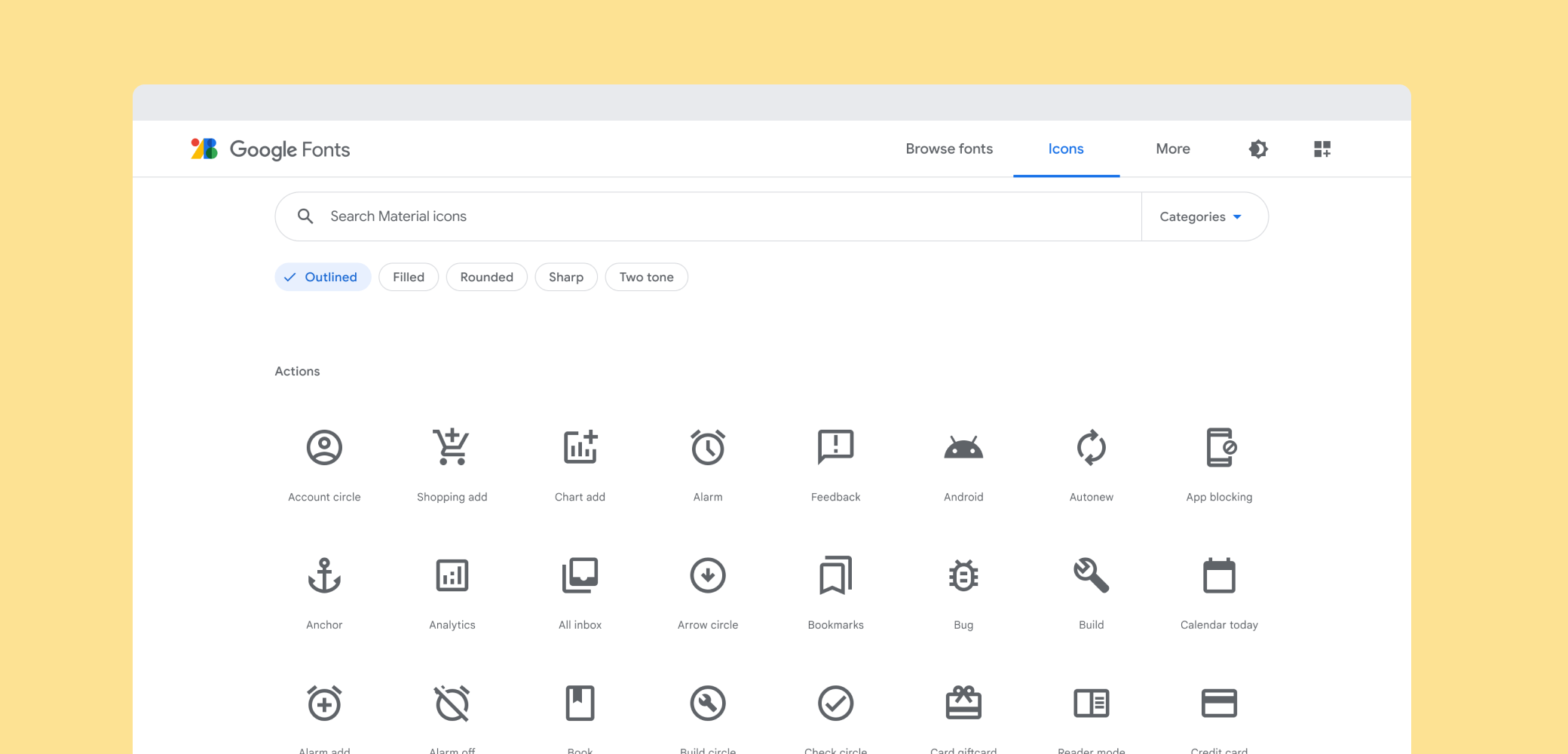 Google Fonts Arrivano Le Icone Basate Sul Material Design Html It