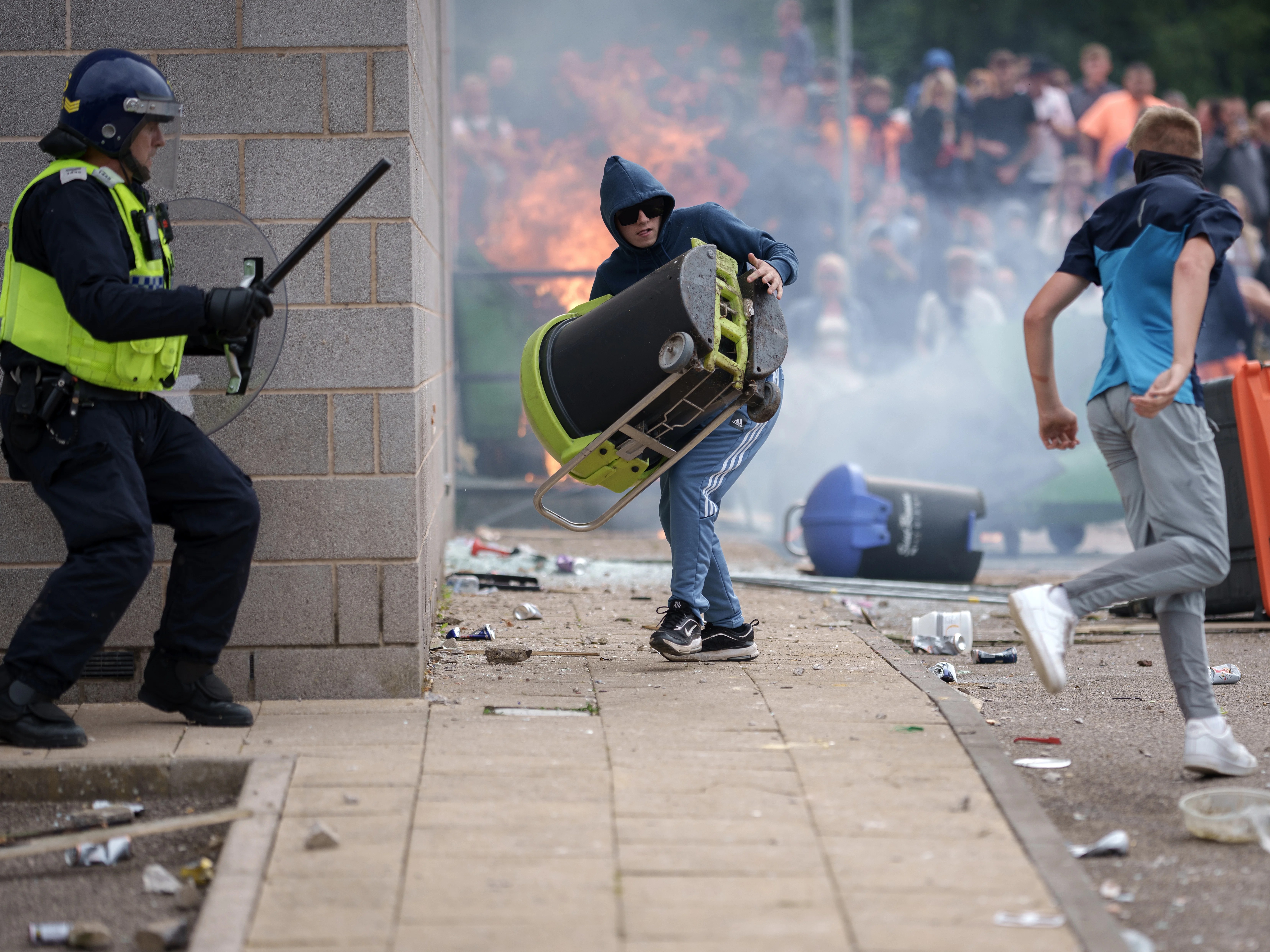 Suspects of violent disorder in UK riots could potentially face up to 10 years in jail