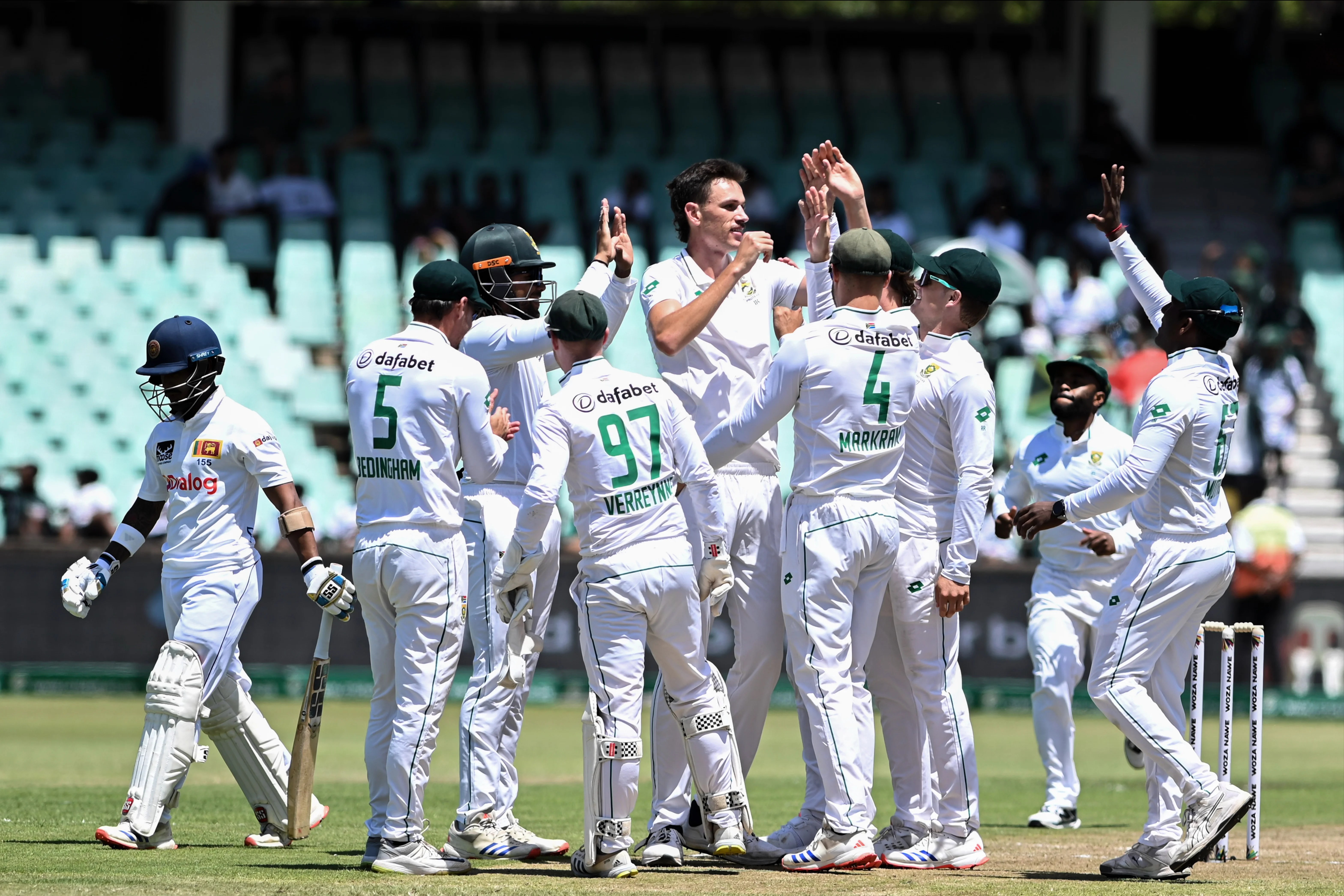 Sri Lanka skittled for lowest Test score as South Africa seize control of first Test
