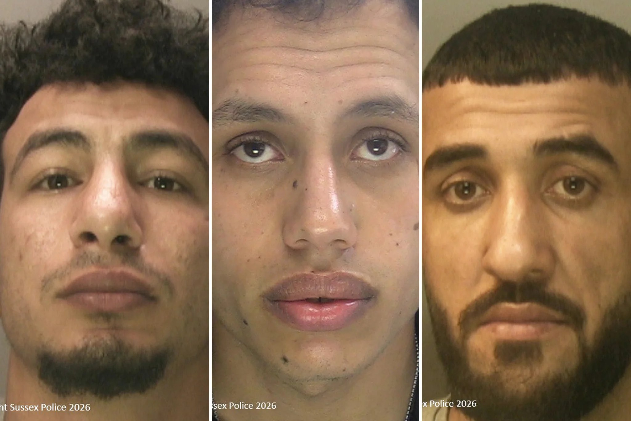 Asylum seekers jailed for 21 years for raping woman on Brighton beach