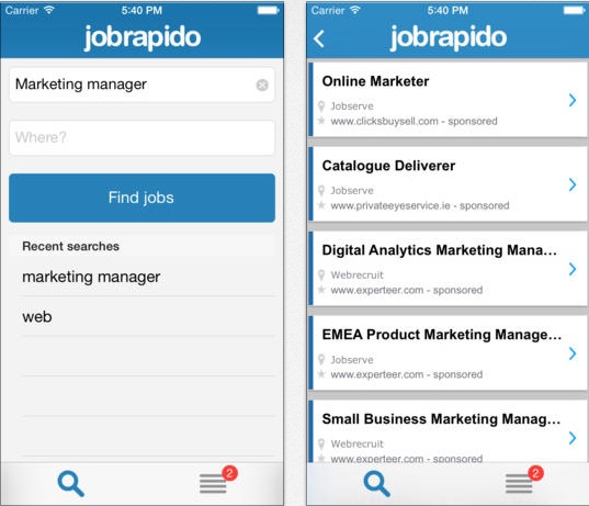 Jobrapido, L'app Per Trovare Lavoro - Iphone Italia 461_x_537_jpg