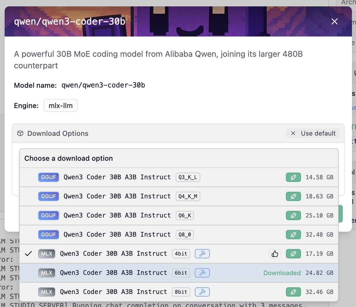 Trying out Qwen3 Coder Flash using LM Studio and Open WebUI and LLM Qwen api key