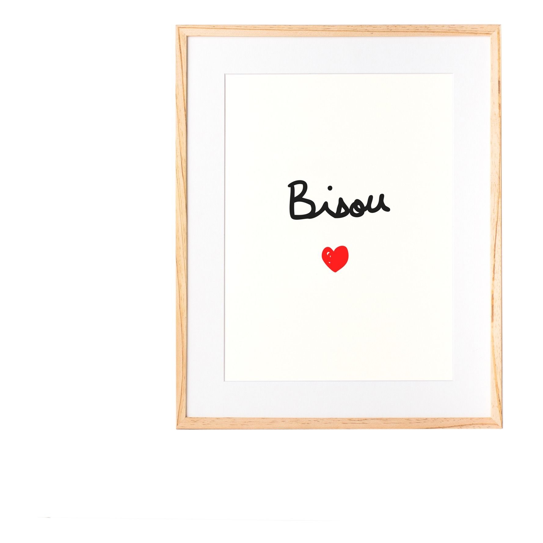 Poster Bisou Mathilde Cabanas Design Teenager Kind Erwachsene