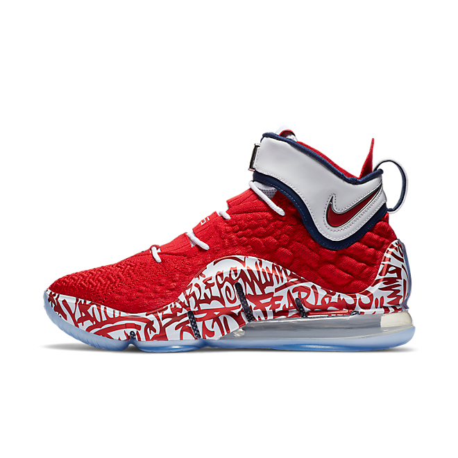 Nike Lebron 17 Graffiti Remix Red Ct6047 600 Sneakerjagers