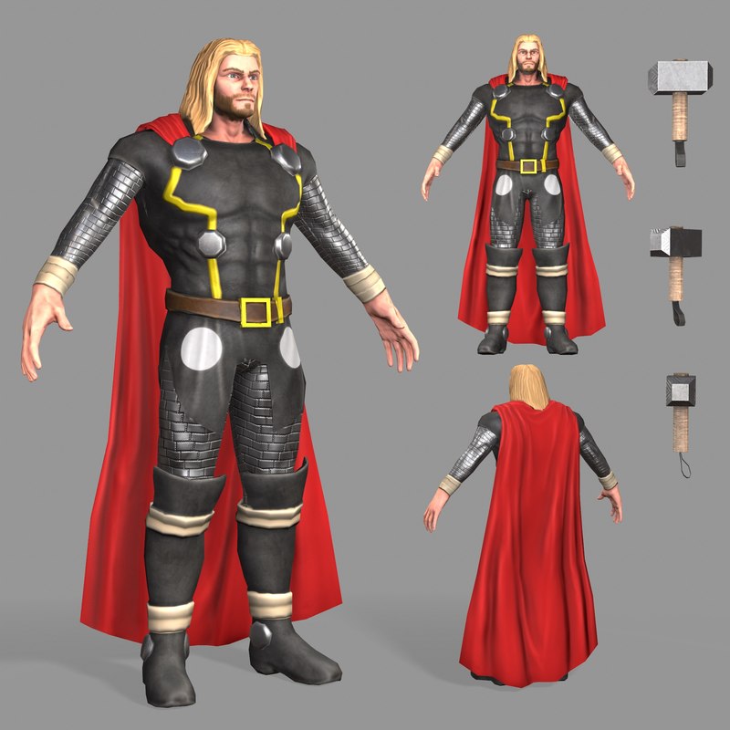 Modeled Thor 3d Model Turbosquid 1321365