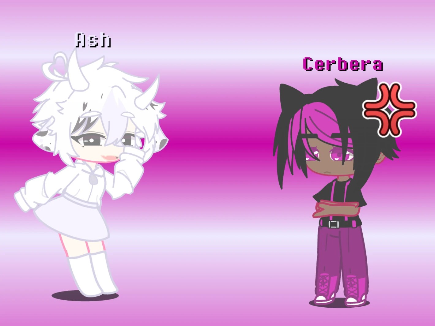 d-did I just make ash and cerbera as humans? | Fandom Fnf ash and cerbera