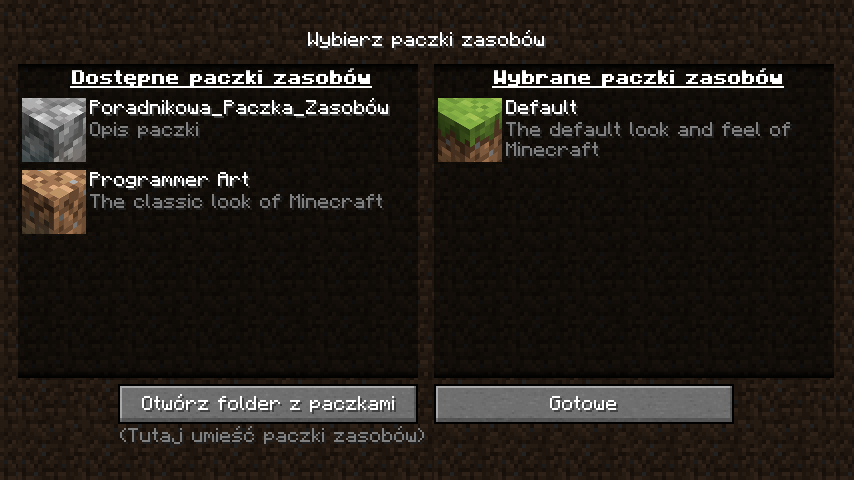 Poradniki Tworzenie Paczki Zasobow Minecraft Wiki Polska