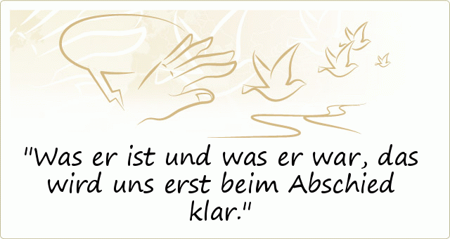 Abschiedssprüche - einer von 56 Sprüchen