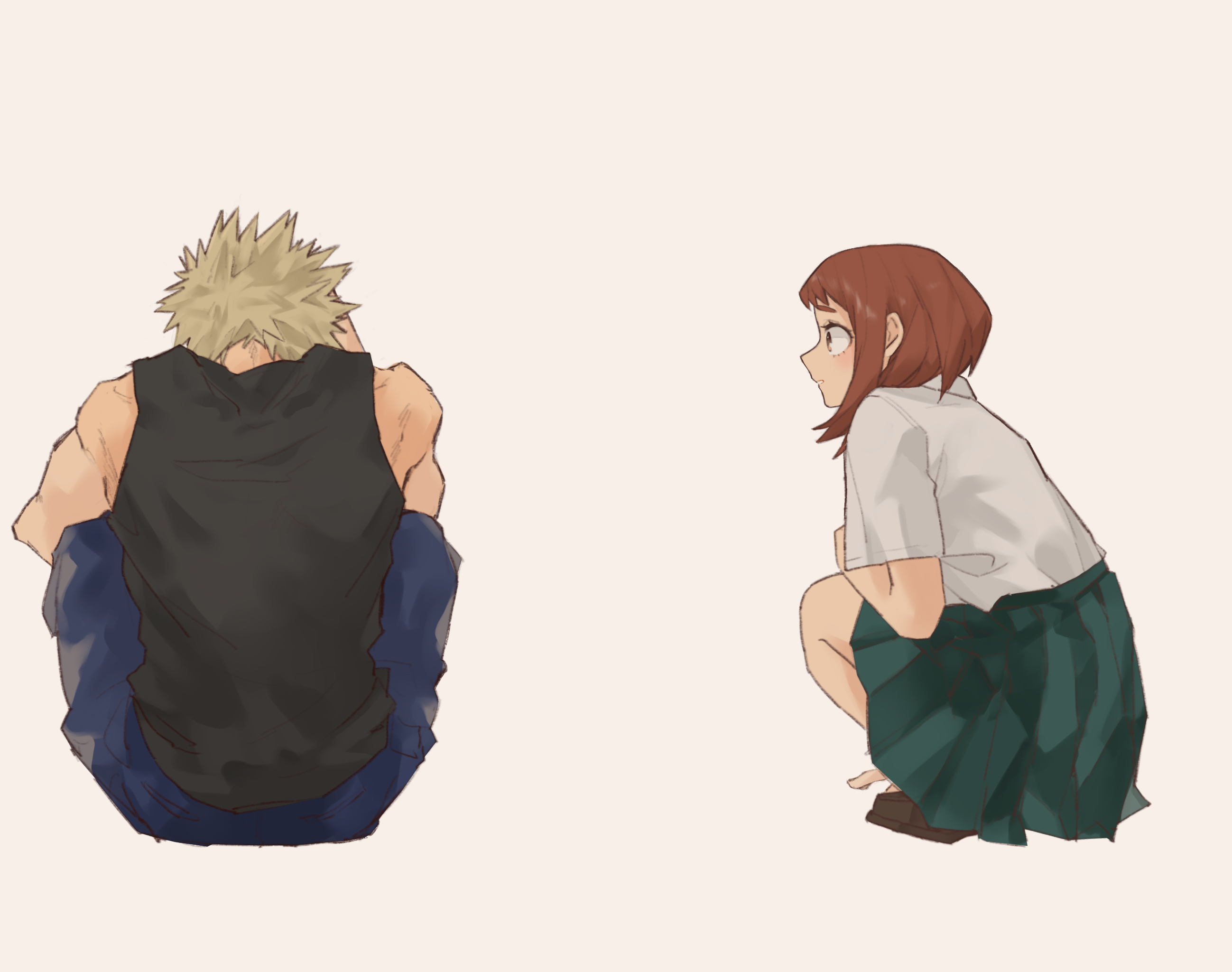 Katsuki and ochako - my hero academia