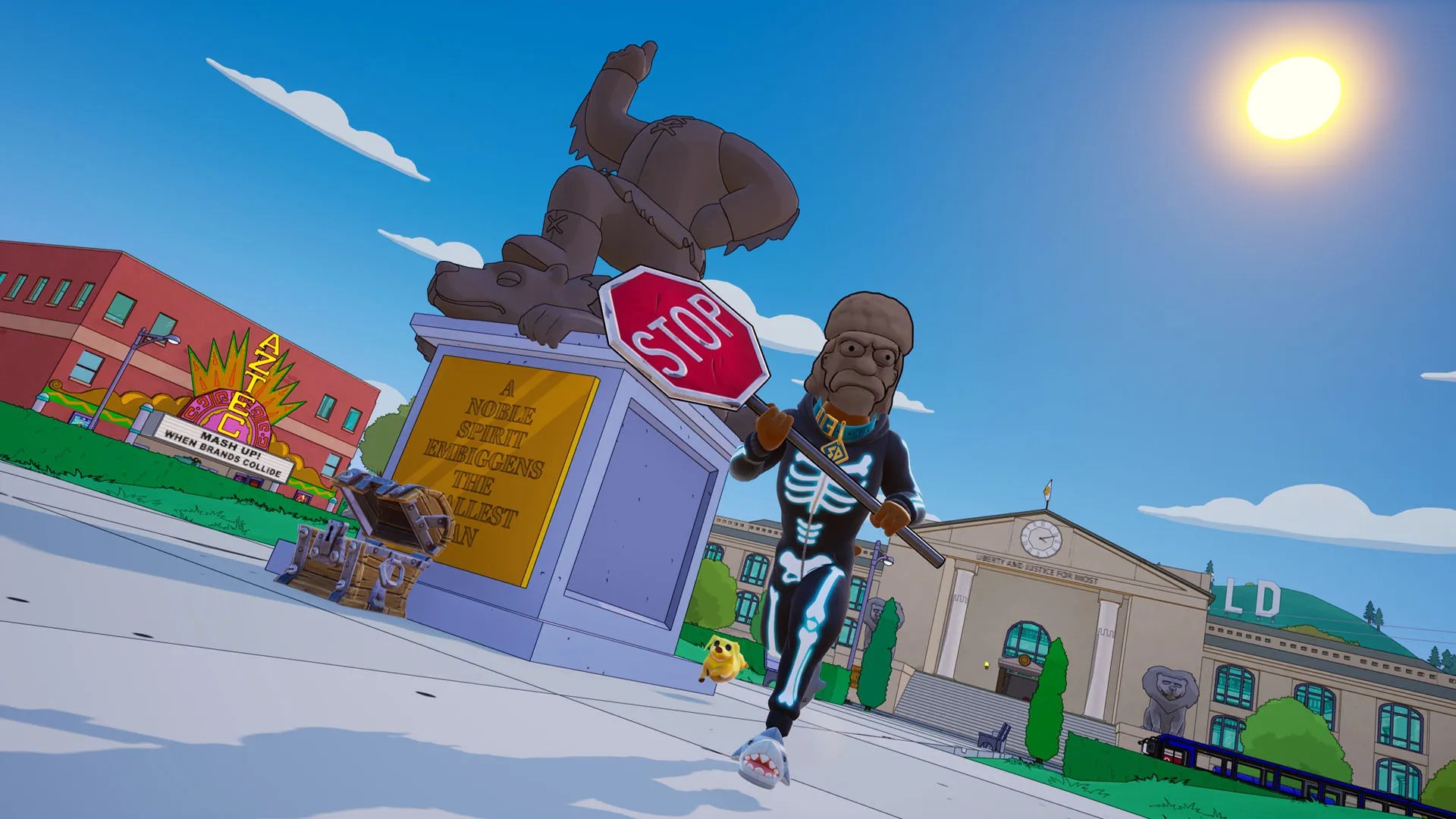 All hidden gag locations in the Fortnite Simpsons mini season