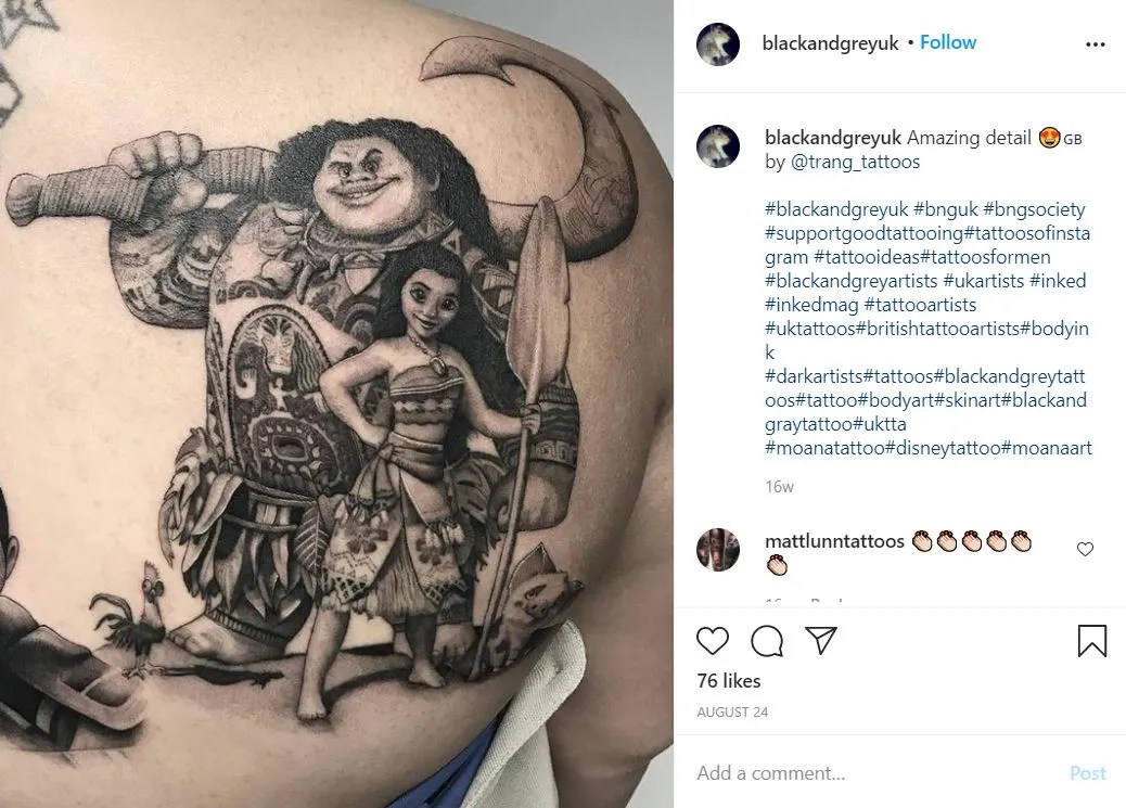 Disney's Moana: 10 Tattoos That Even Maui Would Want Inked On His Body 531_x_740_jpg
