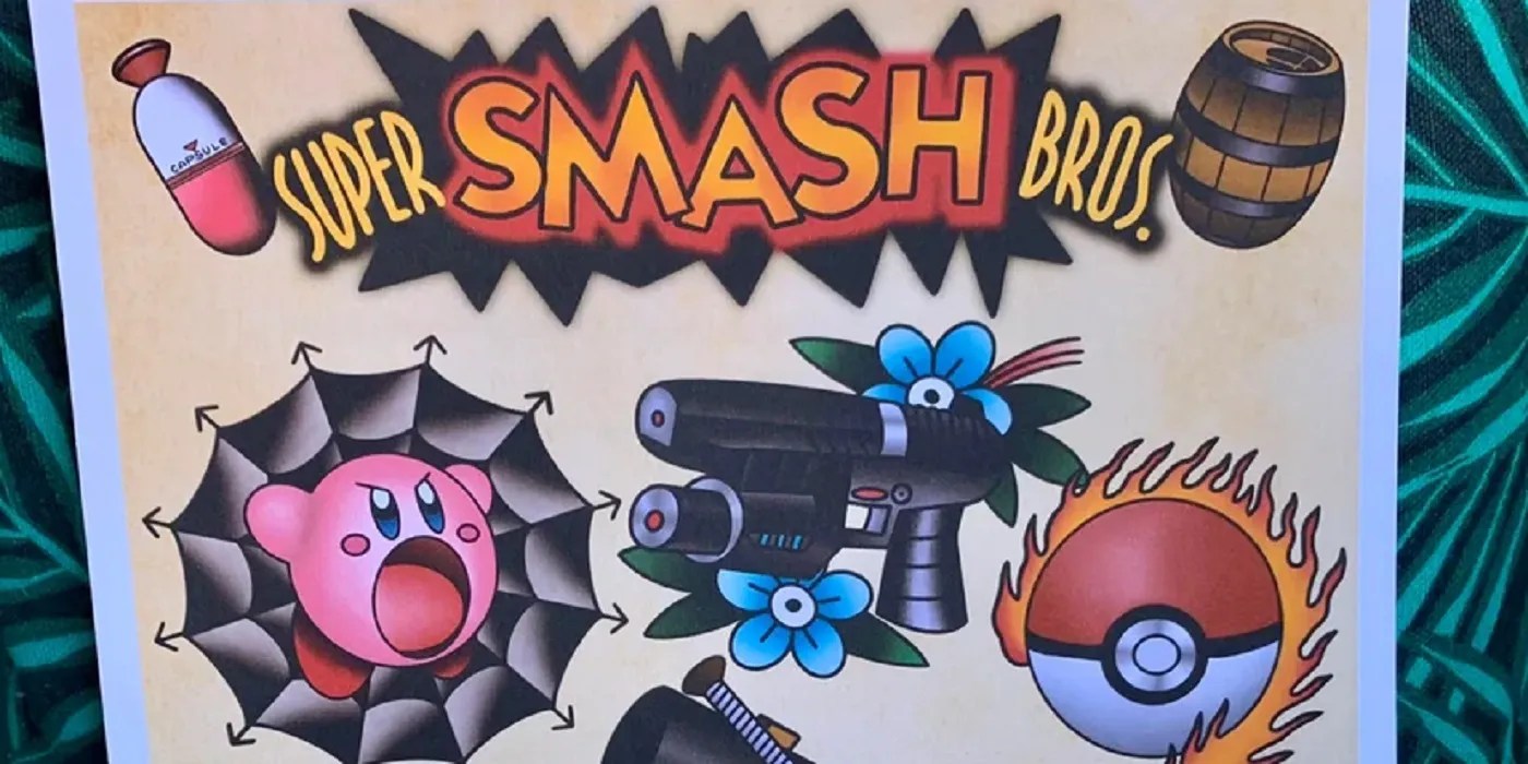 Super Smash Bros. 64 Tattoo Sheet Will Inspire You To Get Inked 450_x_767_jpg