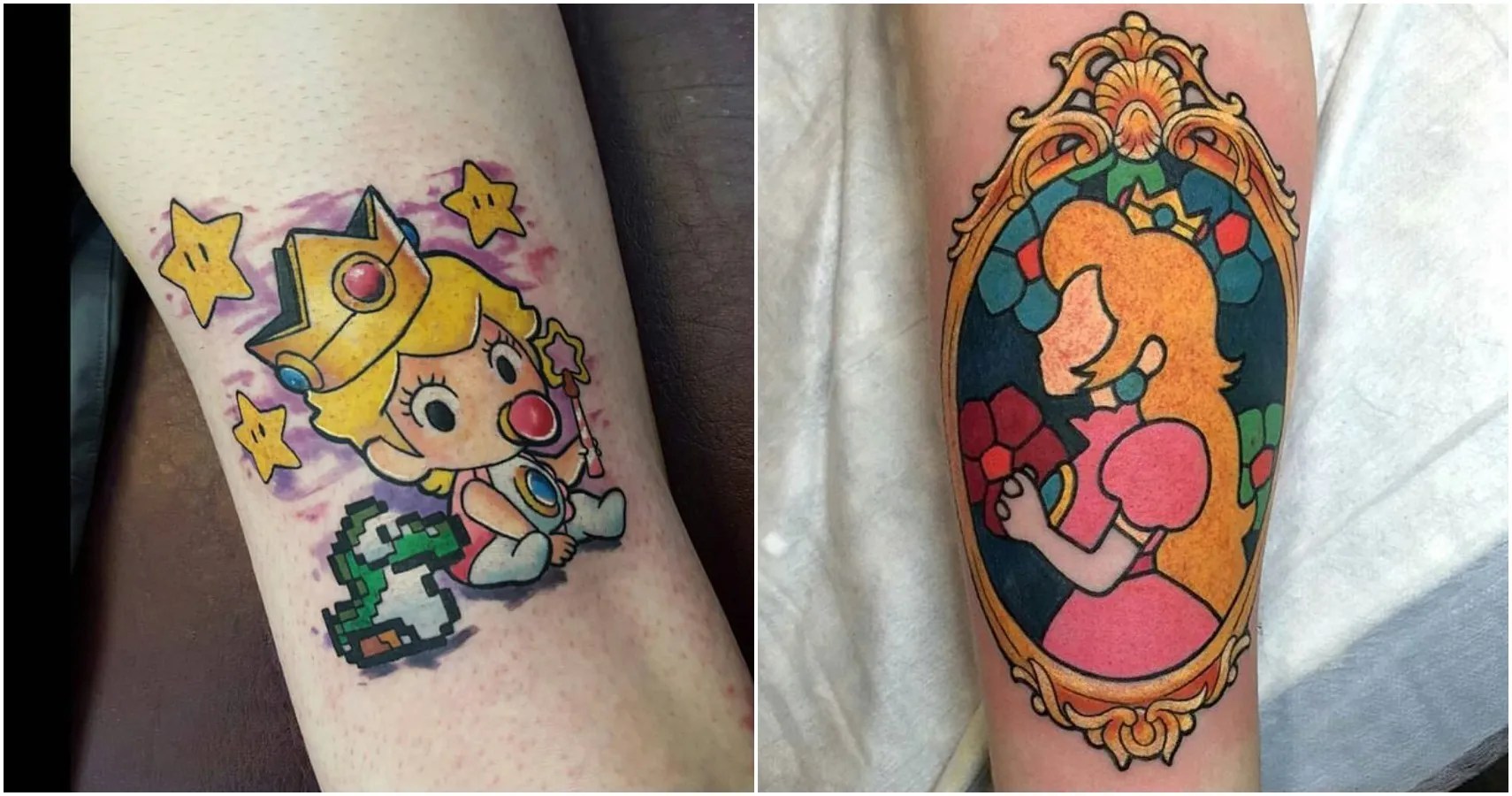 10 Real Life Princess Peach Tattoos That Are Adorable 496_x_942_jpg