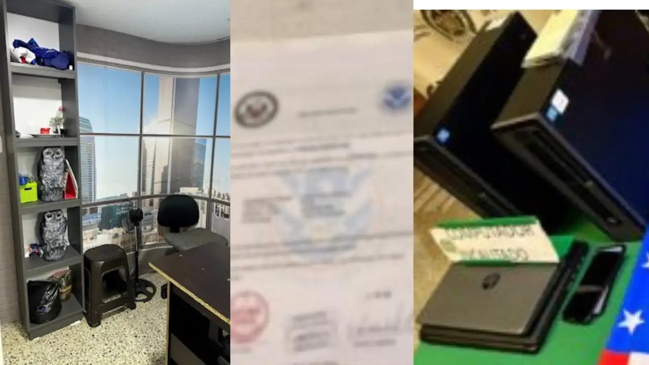 Three people involved in an international network that defrauded the US with false visas fall in Medellín.