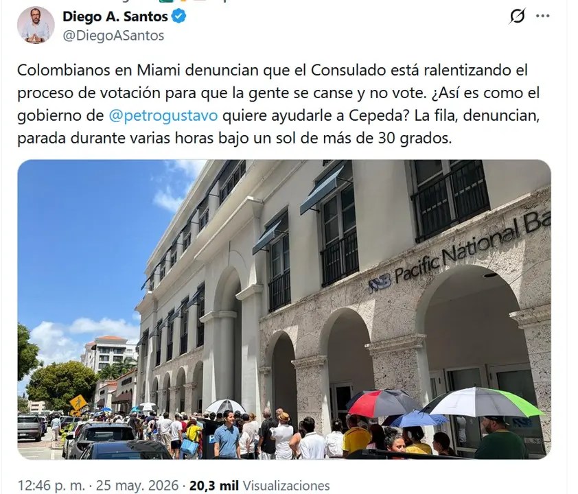 ¡Indignación en el extranjero! Colombianos denuncian ineficiencia y elecciones en miami