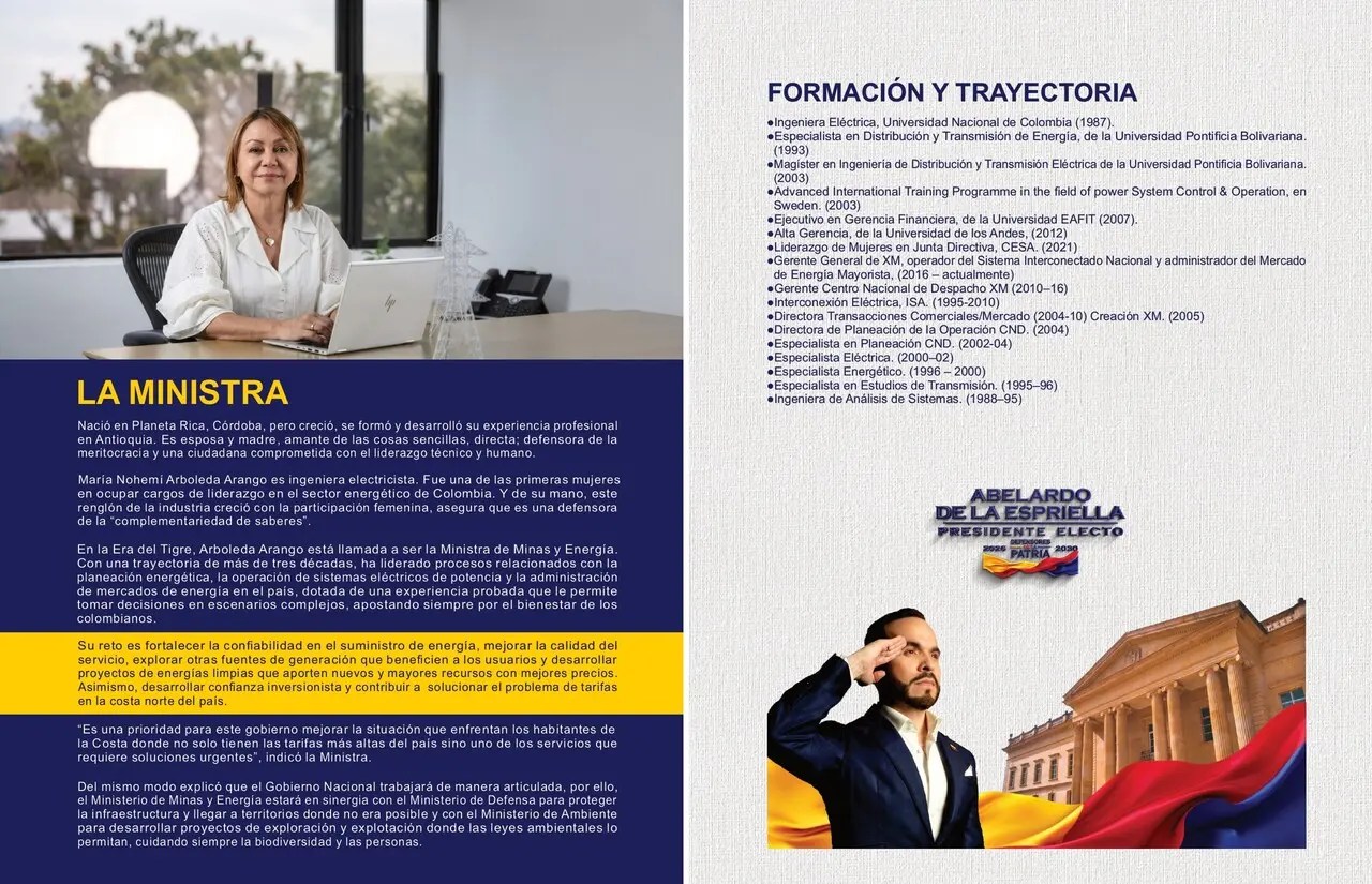 Presidente electo Abelardo De La Espriella designa a María Nohemí Arboleda como Ministra de Minas y Energía 3 minminas2