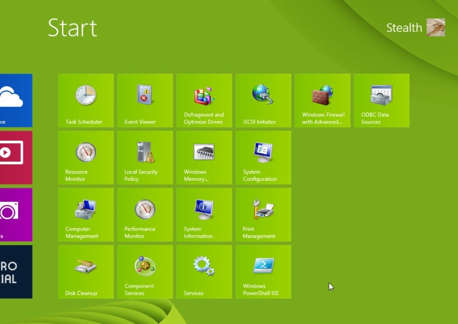 Cara menampilkan Alat Administratif di Windows 8 Layar Mulai: Cara Terbaik