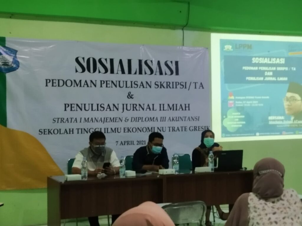 Adakan Sosialisasi: Pedoman Penulisan SKRIPSI / TA dan Penulisan Jurnal  Ilmiah, STIENU Siap Hasilkan Lulusan dimasa Pandemi Covid'19 – STIE NU  Trate Gresik