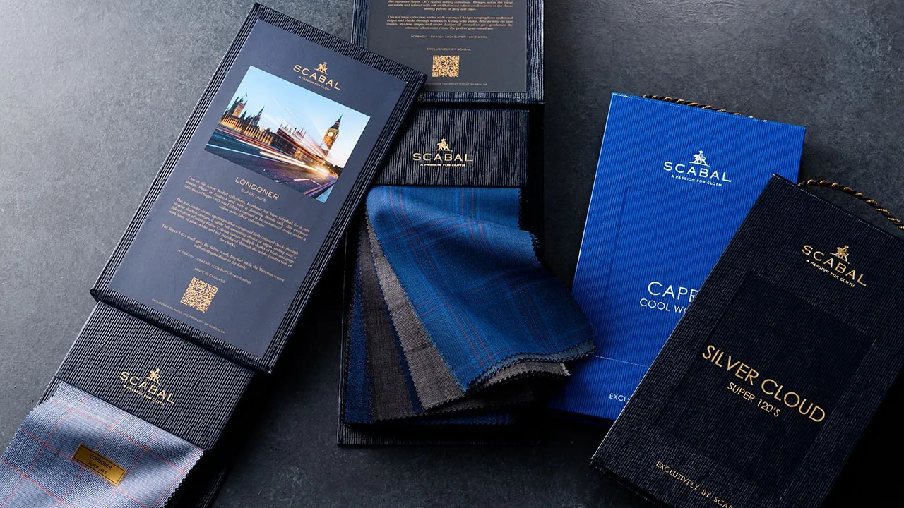 極上のオーダーメイド！美品 Scabal スキャバル 英国最高級 ウール100％ オールシーズン