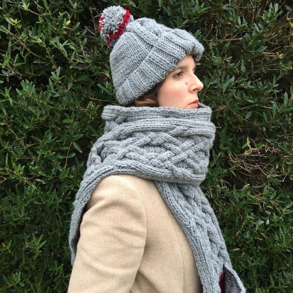 Tricot Echarpe femme - HULOTTE - T.Unique - Confirmé Echarpe laine tricot