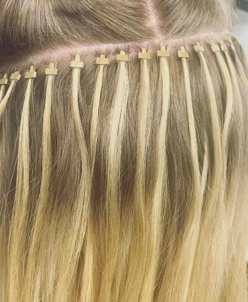 Micro link hair extensions salon near me