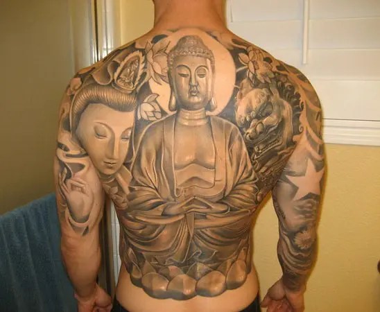 15 Small And Big Buddha Tattoo Designs For Men And Women 450_x_548_webp