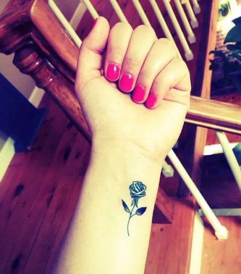 Top 25 Simple Yet, Beautiful Rose Tattoo Designs | Styles At Life 550_x_484_webp