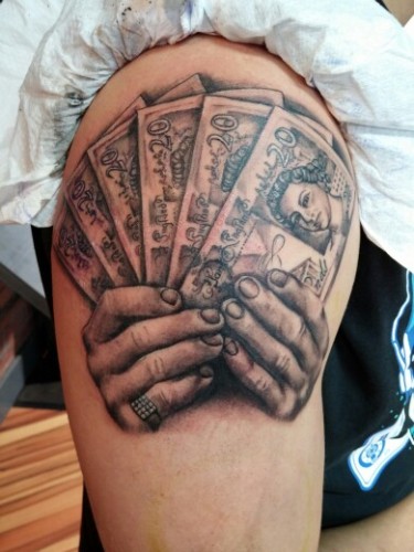 12 Latest And Beautiful Money Tattoo Designs | Styles At Life 500_x_375_jpg